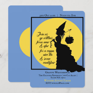 Vintag Elegant Viktorianisches Halloween-Party Einladung