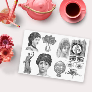 Vintag Elegante Elegance Seidenpapier