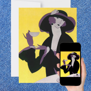 Vintag Elegante Nachmittagstee Party Einladung