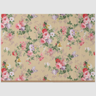 Vintag Elegante Populäre Rose Seidenpapier
