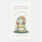 Vintag Elegantes Brautparty Teatro  Party Serviette (Vorderseite)