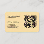 Vintag Elegantes Retro - Modernes Visitenkarte (Rückseite)