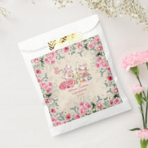 Vintag Elegantes Tea Party Brautparty Gefallen Tas