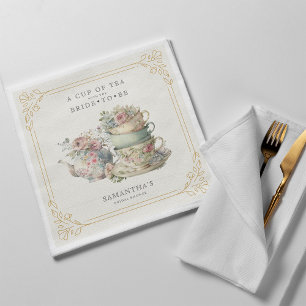 Vintag Elegantes Tea Party Brautparty Serviette