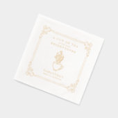 Vintag Elegantes Tea Party Brautparty Servietten Mit Folie (Links)