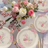 Vintag Elegantes Tea Party Bridal Dusche Einladung Pappteller