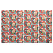 Vintag Elephant Valentine Stoff (Fat Quarter (45,7 x 55,9 cm))