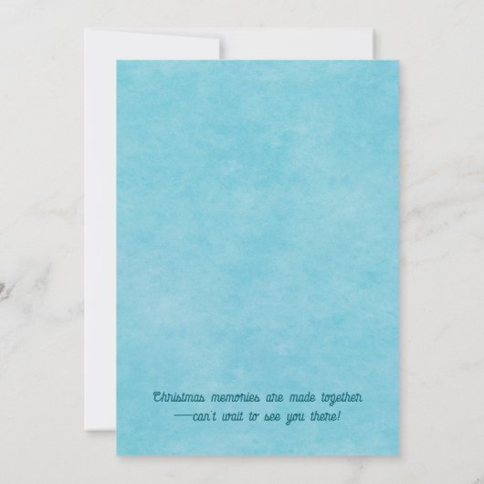 Vintag Elfen Weihnachtsfeiertag Party Einladung (Rückseite)