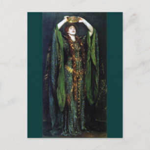 Vintag Ellen Terry as Lady Macbeth Postkarte