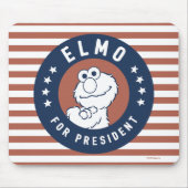 Vintag Elmo für Präsident Abzeichen Mousepad (Vorne)
