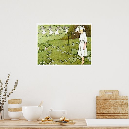 Vintag Elsa Beskow Fairy Ring Poster (Küche)