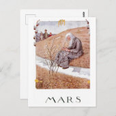 Vintag Elsa Beskow März Postkarte (Vorne/Hinten)