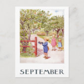 Vintag Elsa Beskow September Postcard Postkarte (Vorderseite)