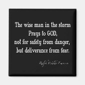 Vintag Emerson Inspiration Zitat Magnet (Vorne)