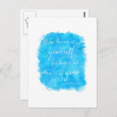 Vintag Emerson Inspiration Zitat Postkarte (Vorne/Hinten)