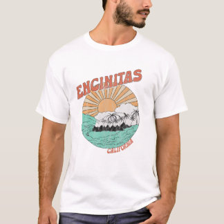 Vintag Encinitas California Palm Trees CA Retro T-Shirt