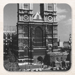 Vintag England London Westminster Abbey 1970 Rechteckiger Pappuntersetzer