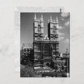 Vintag England London Westminster Abbey Postkarte (Vorne/Hinten)