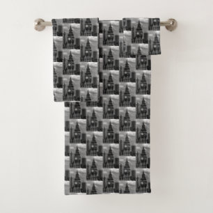 Vintag-England-Postturm Big ben Badhandtuch Set