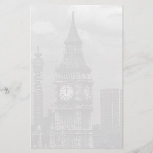 Vintag-England-Postturm Big ben Briefpapier (Vorderseite)