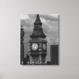 Vintag-England-Postturm Big ben Leinwanddruck