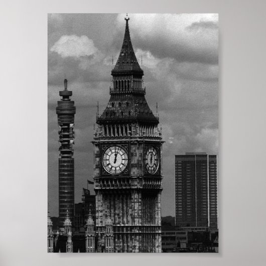 Vintag-England-Postturm Big ben Poster (Vorne)