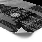 Vintag-England-Postturm Big ben Poster (Ecke)