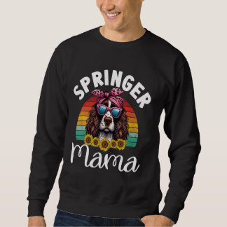 Vintag Englisch Springer Spaniel Mama Dog Lover Mo Sweatshirt