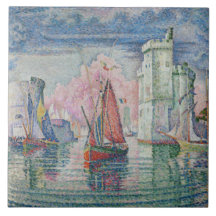 Vintag Entrée du port de la Rochelle Paul Signac