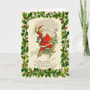 Vintag-Entwurf Weihnachten Sankt u. seine