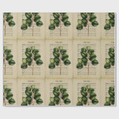 Vintag Ephemera Christmas Carol O Heilige Nacht Geschenkpapier (Flach)