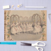 Vintag Ephemera Dancers Seidenpapier (Handwerk)