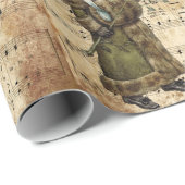 Vintag Ephemera Deck, Hall Weihnachtslied Geschenkpapier (Rolleneckpunkt)