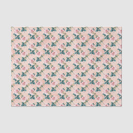 Vintag Ephemera Floral Dragonfly Seidenpapier