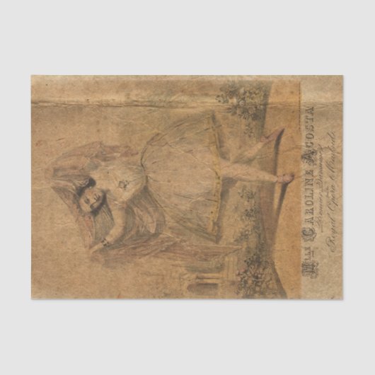 Vintag Ephemera Opera Seidenpapier (Vorderseite)