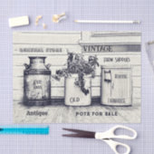 Vintag Ephemera Rustic Country Jugs Seidenpapier (Handwerk)