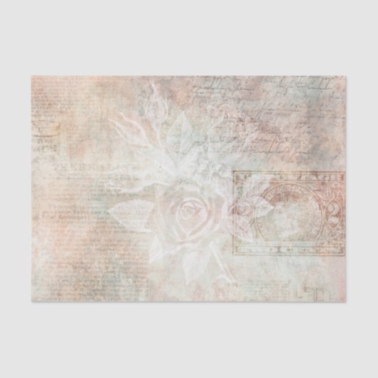 Vintag Ephemera Seidenpapier (Vorderseite)