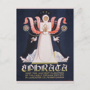 Vintag Ephrata Pennsylvania Cloisters Postkarte