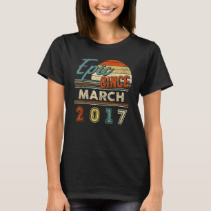 Vintag Epic Seit März 2017 5 Jahre alt Geburtstag T-Shirt