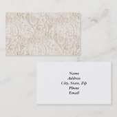 Vintag erblassen Sie - rosa Spitze Visitenkarte (Vorne/Hinten)
