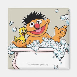 Vintag Ernie in Bathtub Magnet