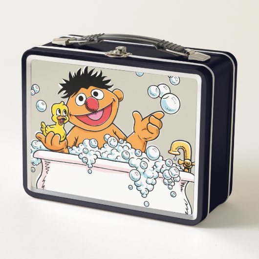 Vintag Ernie in Bathtub Metall Lunch Box (Vorderseite)