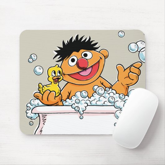 Vintag Ernie in Bathtub Mousepad (Mit Mouse)