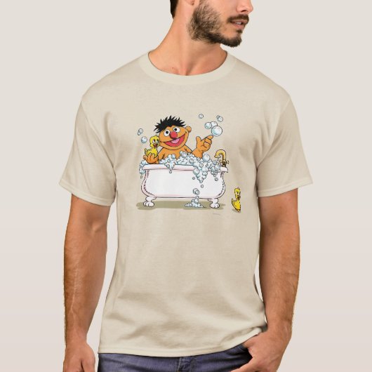 Vintag Ernie in Bathtub T-Shirt (Vorderseite)