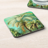 Vintag Ernst Haeckel Botanische Palmen Untersetzer (Linke Seite)