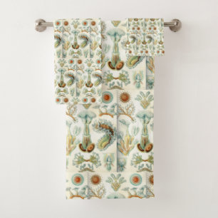 Vintag Ernst Haeckel Bryozoa Badhandtuch Set