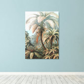Vintag Ernst Haeckel Palm Trees Poster Leinwanddruck (Insitu (Holzboden))