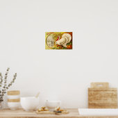 Vintag Erntedank Poster (Küche)