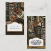 Vintag ES berufliche Geschäfts-Karte Visitenkarte (Vorne/Hinten)