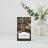 Vintag ES berufliche Geschäfts-Karte Visitenkarte (Stehend Vorderseite)